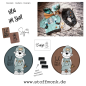 Preview: Patch / Aufnäher  - "Ich war´s nicht" - Karo dunkles Petrol - XaXelu Design